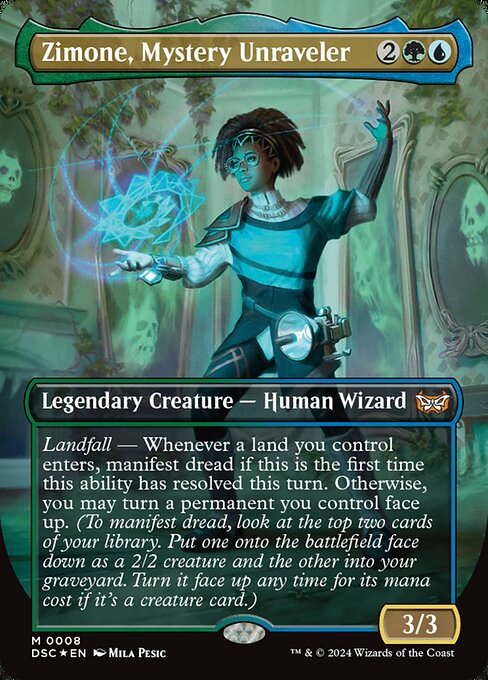 Zimone, Mystery Unraveler (Non-Foil) (Borderless)
