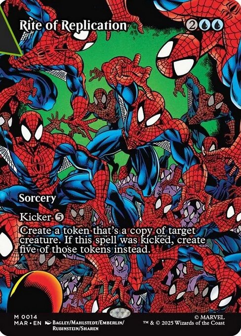 Rite of Replication (Non-Foil) (Borderless) (Source Material) - Marvel Universe Magic The Gathering Trading Card