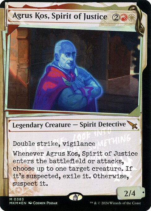 Agrus Kos, Spirit of Justice (Foil) (Dossier Invisibleink) (Showcase)