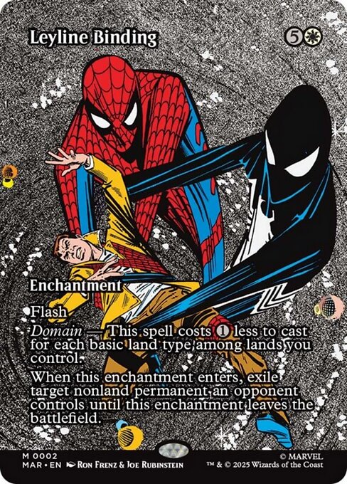 Leyline Binding (Non-Foil) (Borderless) (Source Material) - Marvel Universe Magic The Gathering Trading Card