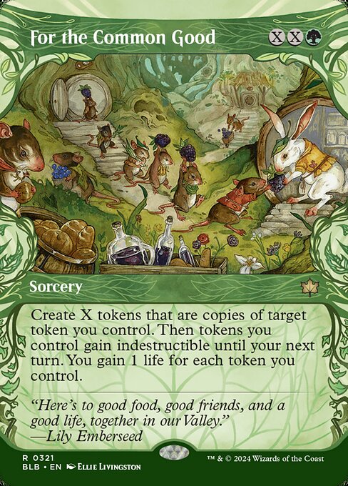 For the Common Good (Non-Foil) (Borderless) (Showcase) - Bloomburrow Magic The Gathering Trading Card