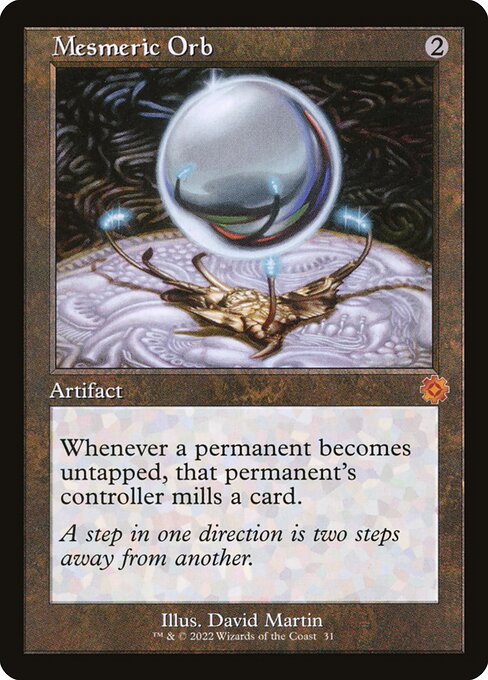 Mesmeric Orb (Non-Foil) - The Brothers' War Retro Artifacts Magic The Gathering Trading Card