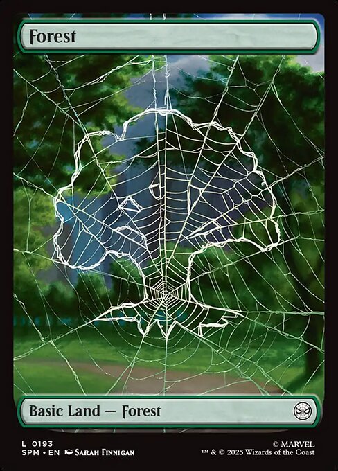 Forest (Foil) (Full Art) - Marvel's Spider-Man Magic The Gathering Trading Card