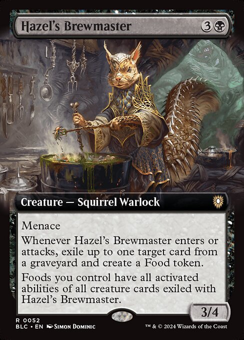 Hazel's Brewmaster (Non-Foil) (Extended Art) - Bloomburrow Commander Magic The Gathering Trading Card