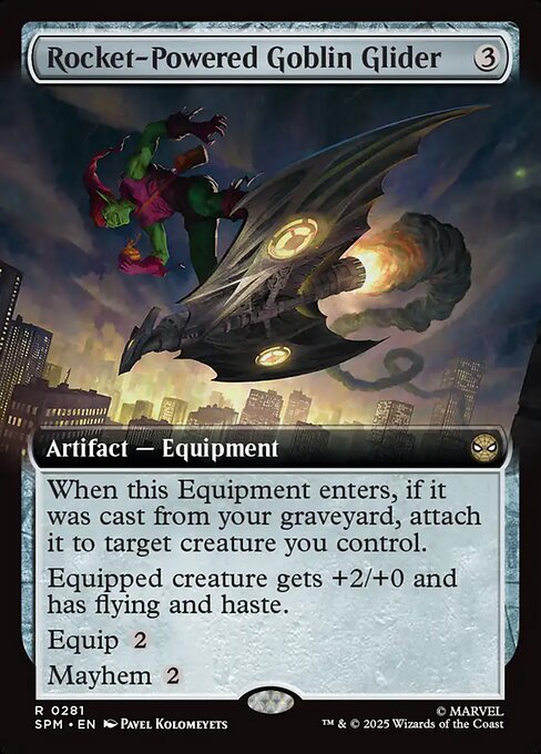 Rocket-Powered Goblin Glider (Non-Foil) (Extended Art)