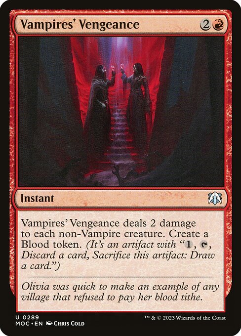 Vampires' Vengeance (Non-Foil) - March of the Machine Commander Magic The Gathering Trading Card