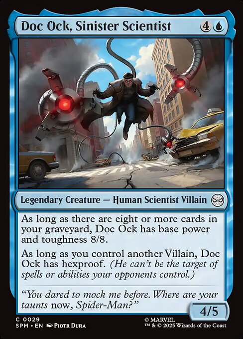 Doc Ock, Sinister Scientist (Non-Foil) - Marvel's Spider-Man Magic The Gathering Trading Card