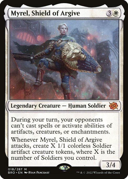 Myrel, Shield of Argive (Non-Foil) - The Brothers' War Magic The Gathering Trading Card