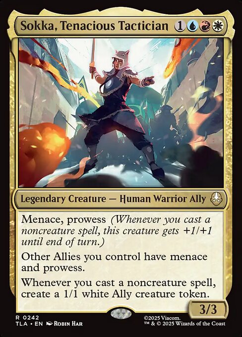 Sokka, Tenacious Tactician (Non-Foil) - Avatar: The Last Airbender Magic The Gathering Trading Card