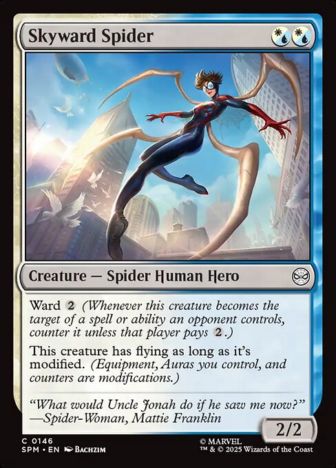Skyward Spider (Non-Foil) - Marvel's Spider-Man Magic The Gathering Trading Card