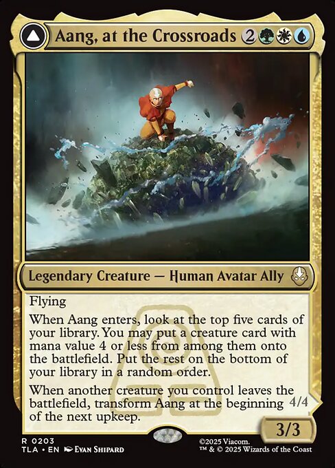 Aang, at the Crossroads // Aang, Destined Savior (Non-Foil) (Universes Beyond)