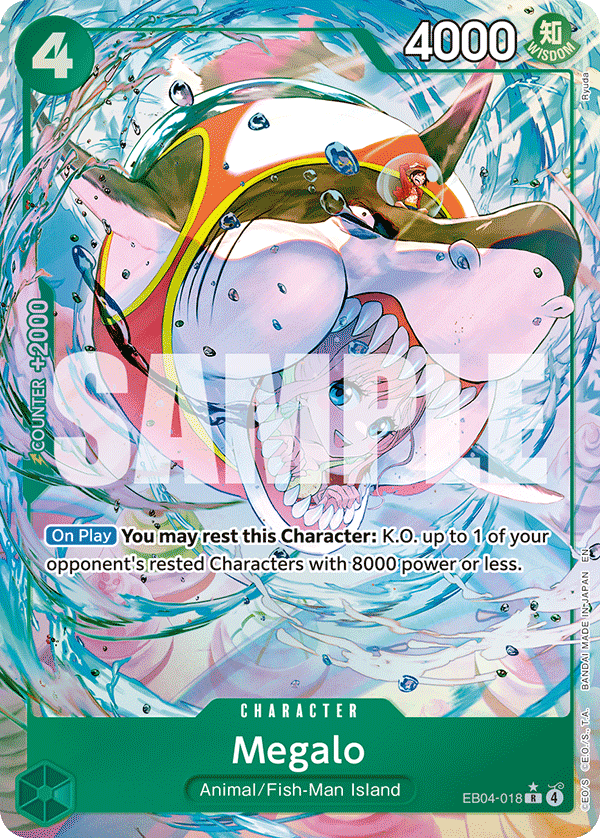 Megalo (Alternate Art) - THE AZURE SEA’S SEVEN- [OP14-EB04] One Piece Trading Card