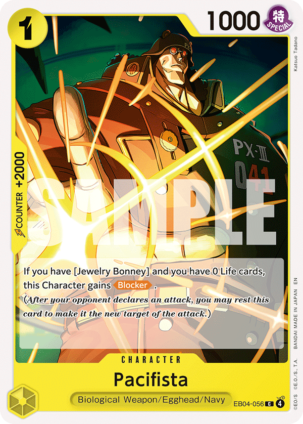 Pacifista - ADVENTURE ON KAMI'S ISLAND- [OP15-EB04] One Piece Trading Card