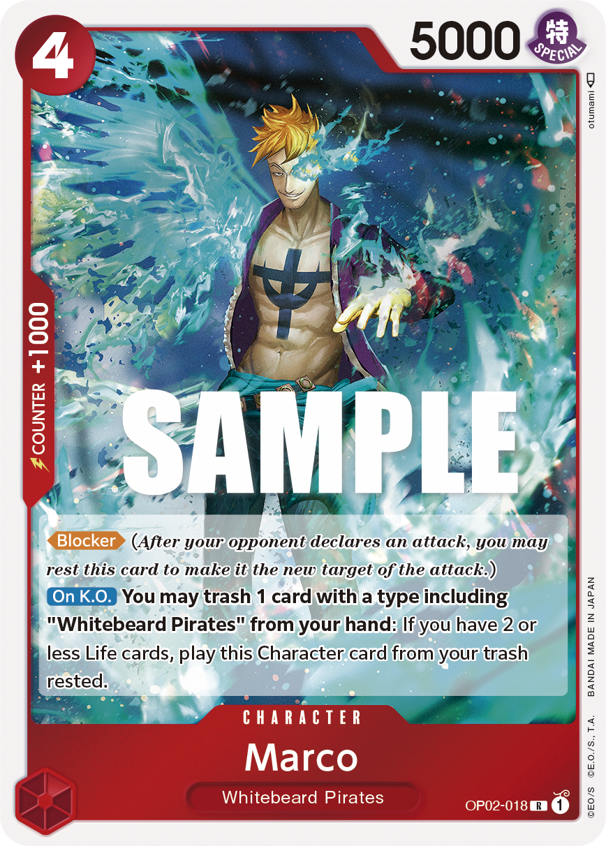 Marco - PARAMOUNT WAR - [OP02] One Piece Trading Card