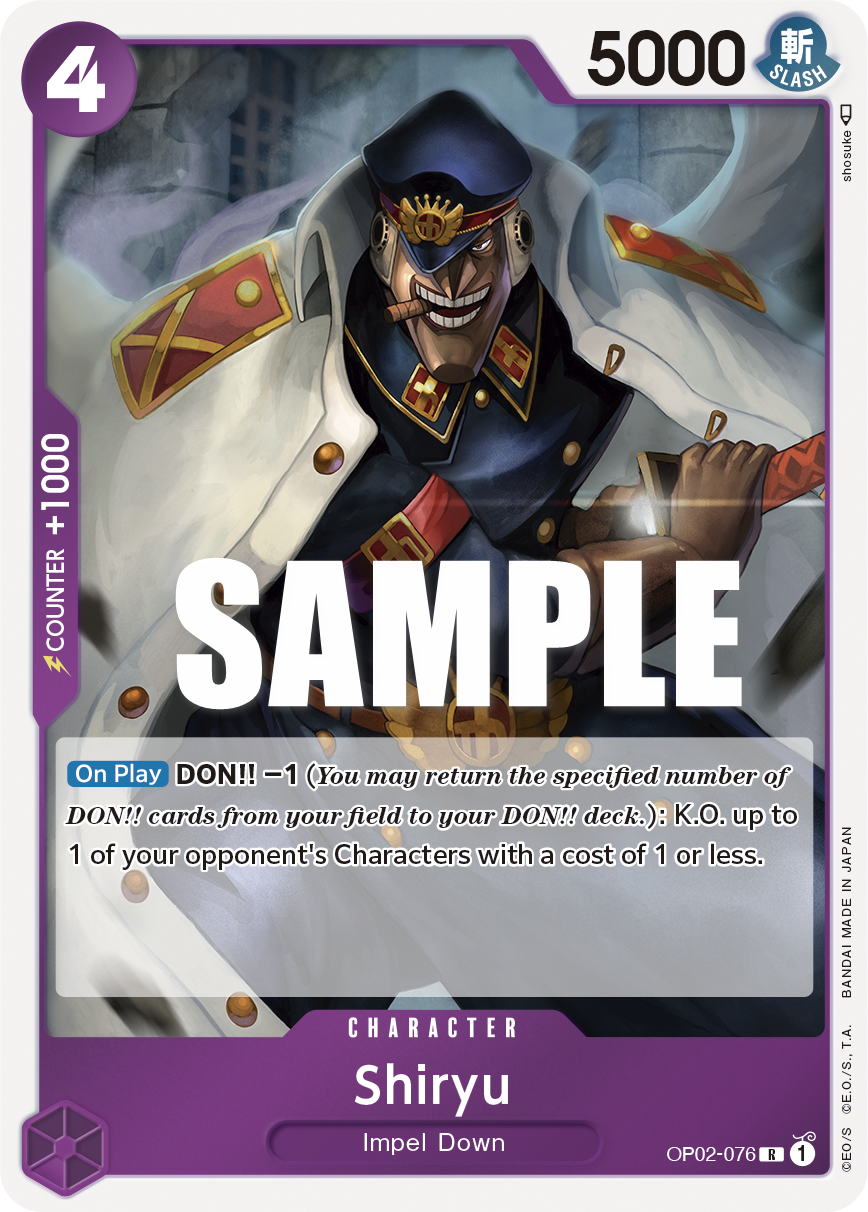 Shiryu - PARAMOUNT WAR - [OP02] One Piece Trading Card