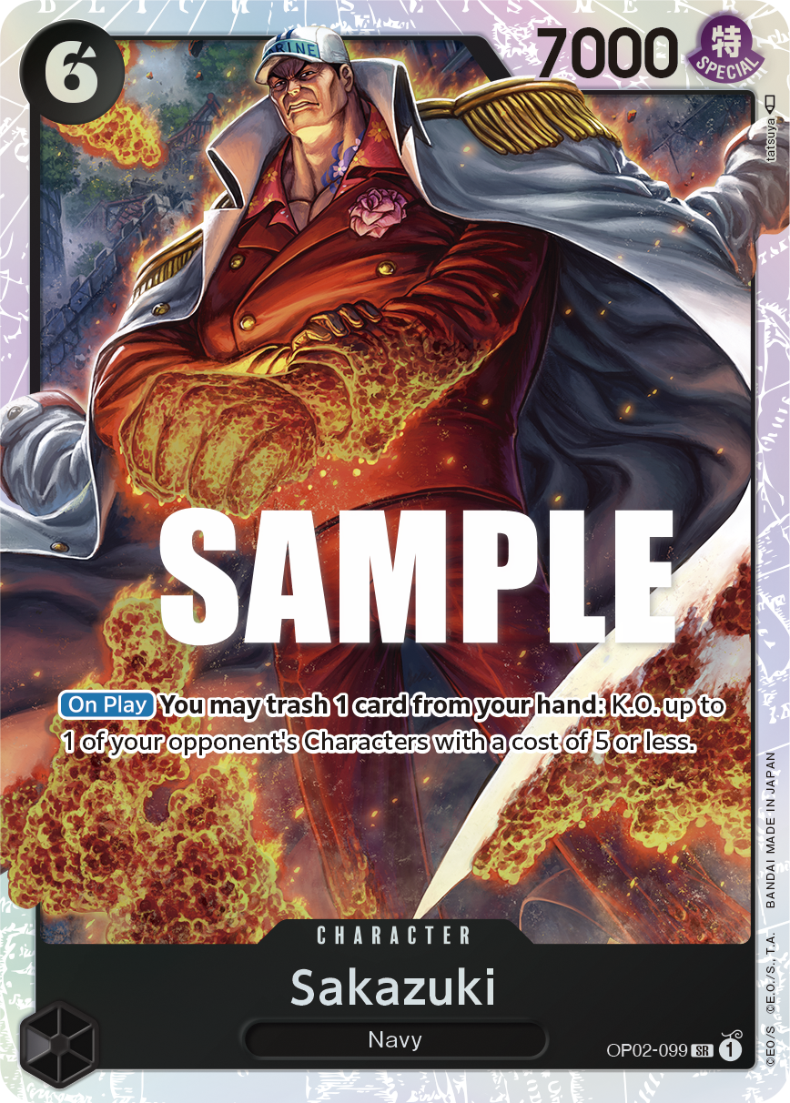 Sakazuki - PARAMOUNT WAR - [OP02] One Piece Trading Card