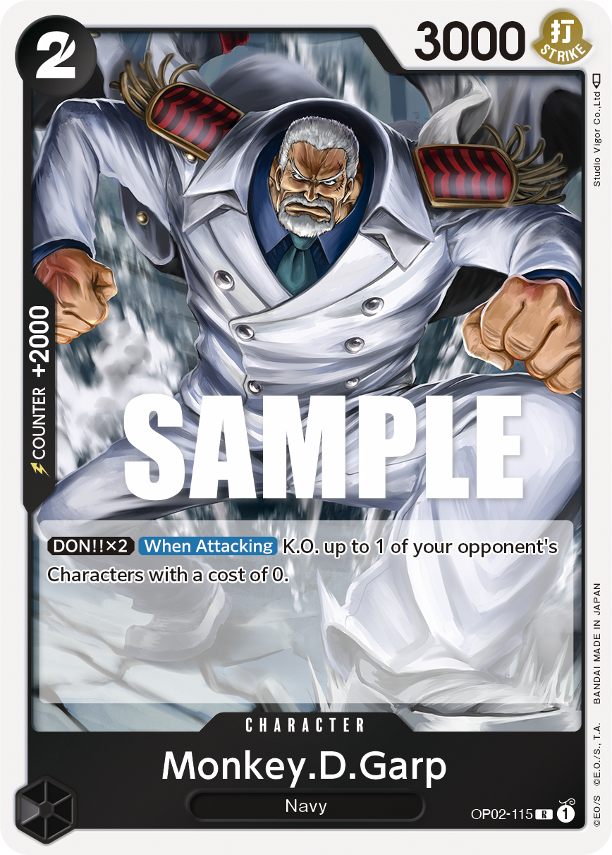 Monkey.D.Garp - PARAMOUNT WAR - [OP02] One Piece Trading Card
