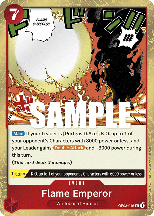 Flame Emperor (JP) - PILLARS OF STRENGTH - [OP03] One Piece Trading Card