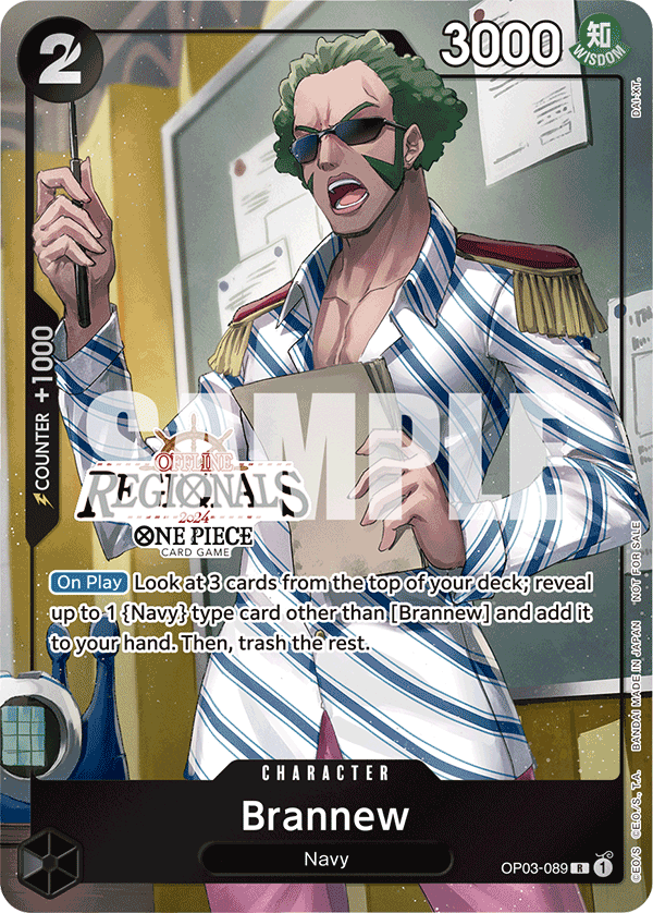 Brannew (Finalist) - REGIONAL PARTICIPATION PACK 2024 VOL. 1 One Piece Trading Card