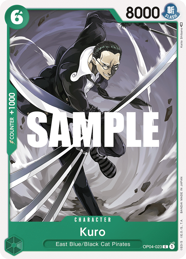Kuro - KINGDOMS OF INTRIGUE - [OP04] One Piece Trading Card