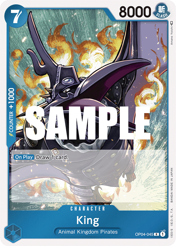 King - KINGDOMS OF INTRIGUE - [OP04] One Piece Trading Card