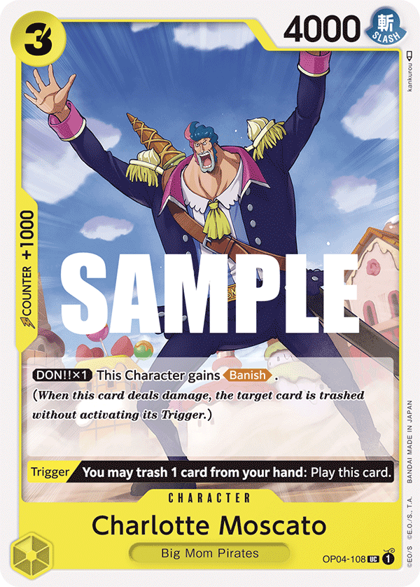 Charlotte Moscato - KINGDOMS OF INTRIGUE - [OP04] One Piece Trading Card