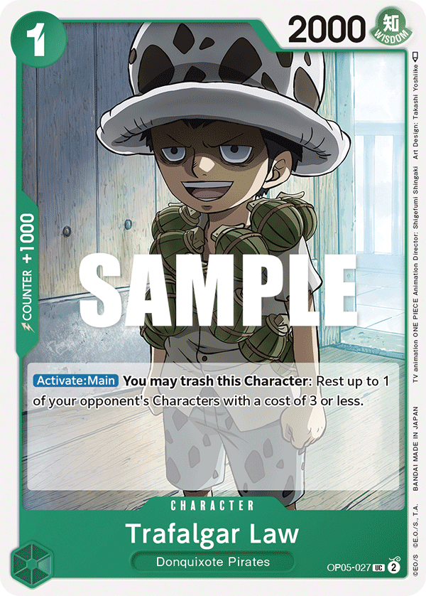 Trafalgar Law - AWAKENING OF THE NEW ERA - [OP05] One Piece Trading Card