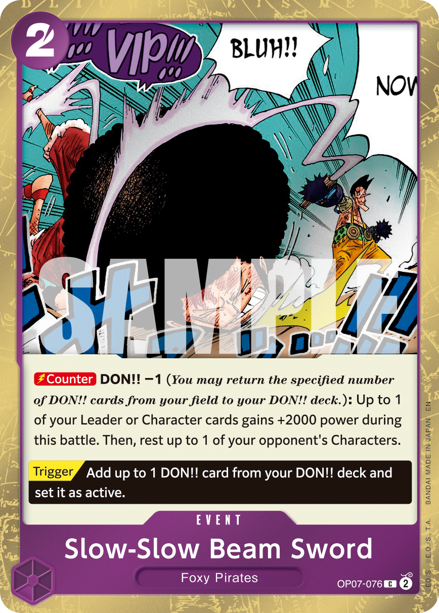 Slow-Slow Beam Sword (Flag Foil)