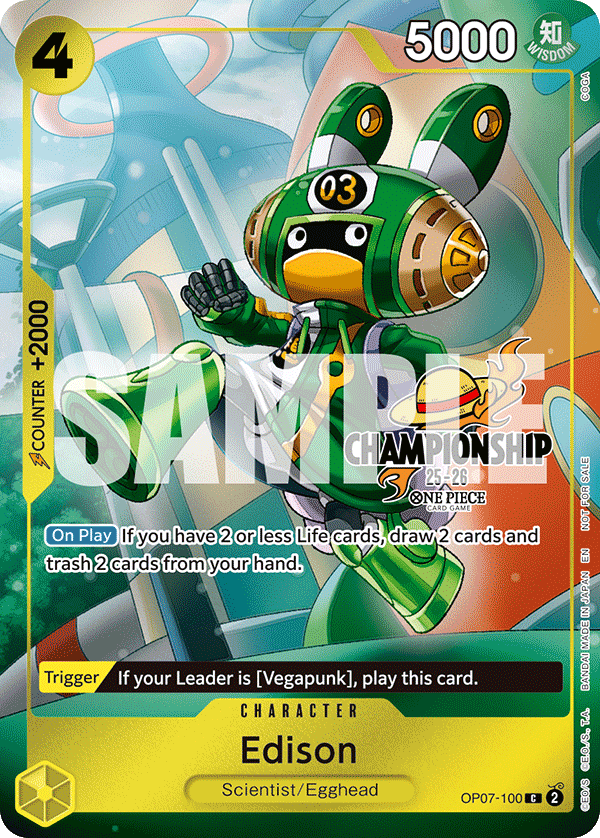Edison - CS 25-26 Celebration Pack One Piece Trading Card