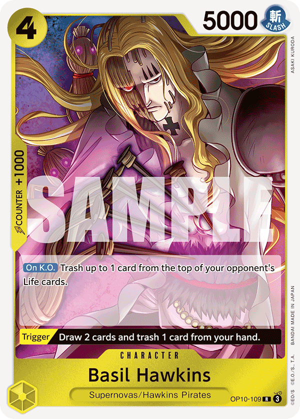 Basil Hawkins - ROYAL BLOOD - [OP-10] One Piece Trading Card