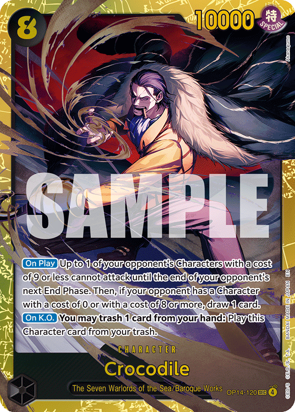 Crocodile - THE AZURE SEA’S SEVEN- [OP14-EB04] One Piece Trading Card