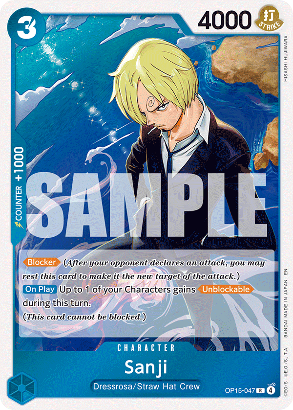 Sanji - ADVENTURE ON KAMI'S ISLAND- [OP15-EB04] One Piece Trading Card