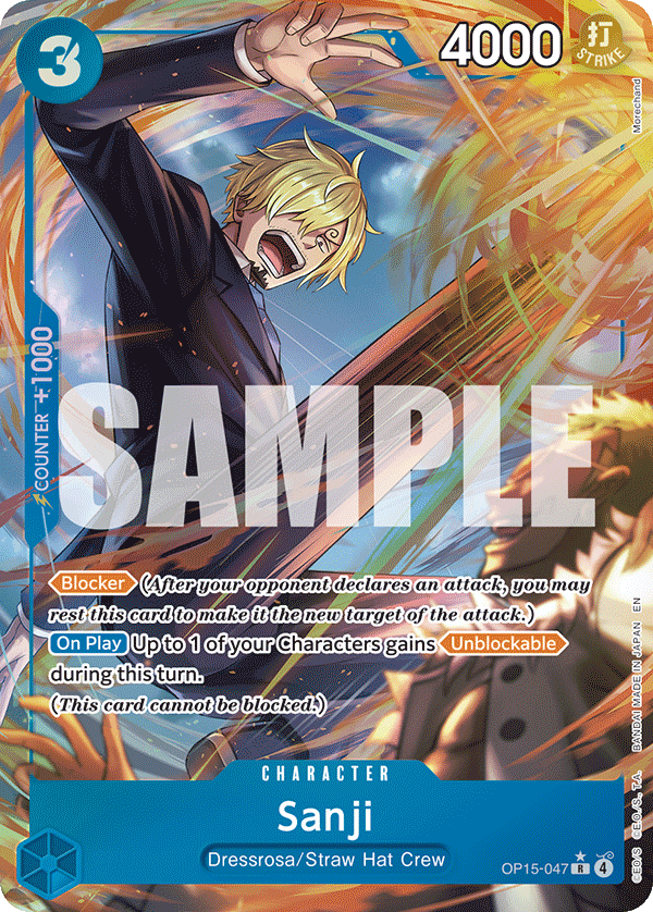 Sanji (Alternate Art) - ADVENTURE ON KAMI'S ISLAND- [OP15-EB04] One Piece Trading Card