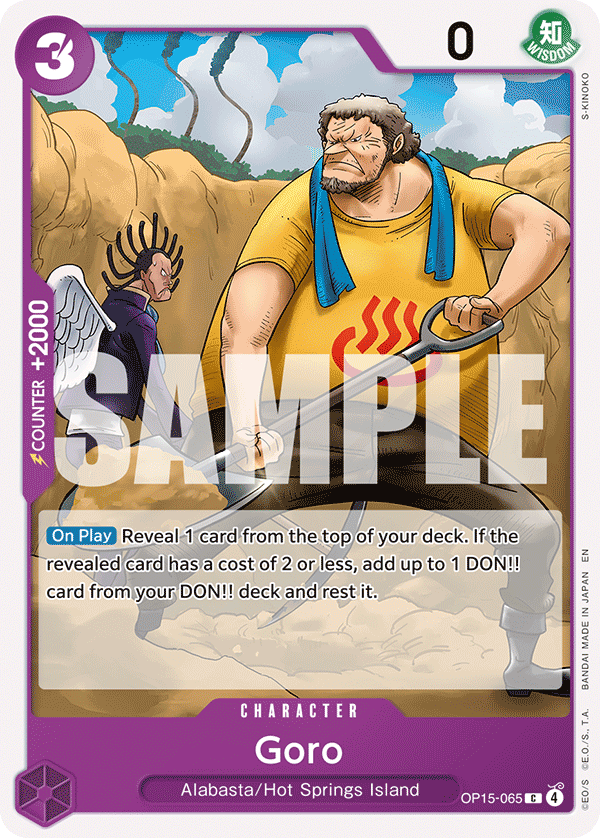 Goro - ADVENTURE ON KAMI'S ISLAND- [OP15-EB04] One Piece Trading Card