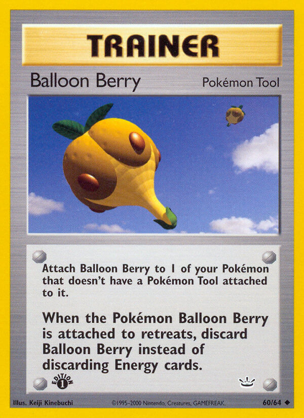 Balloon Berry – 60/64 Neo Revelation 1st Edition Pokemon Trading Card