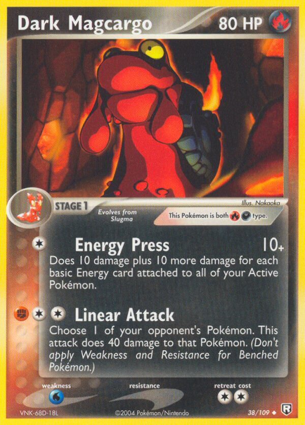 Dark Magcargo – 38/109 Team Rocket Returns Pokemon Trading Card