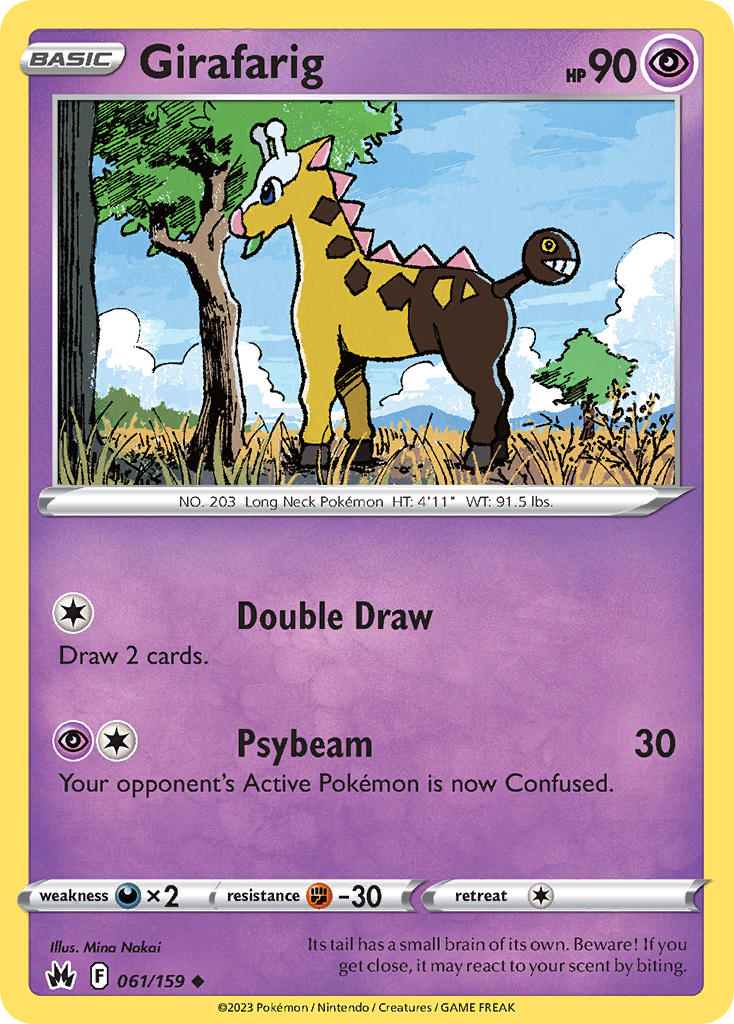 Girafarig - Crown Zenith Pokemon Trading Card
