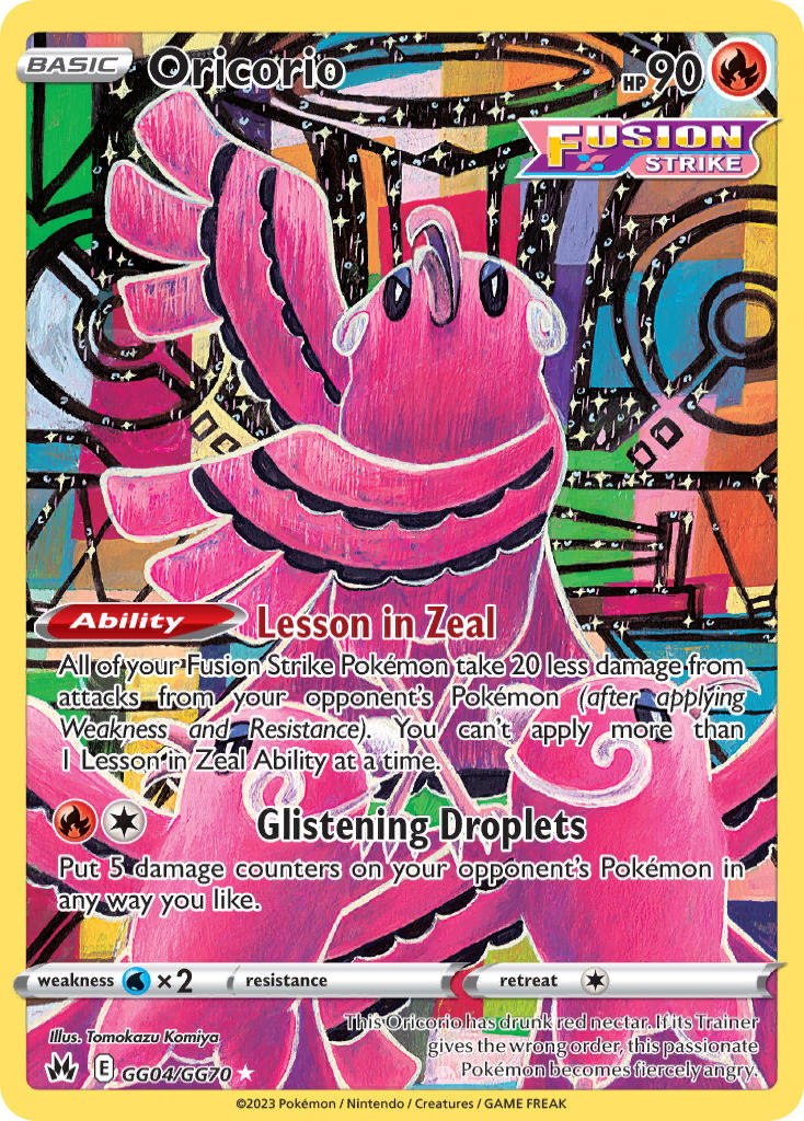 Oricorio - Crown Zenith Pokemon Trading Card