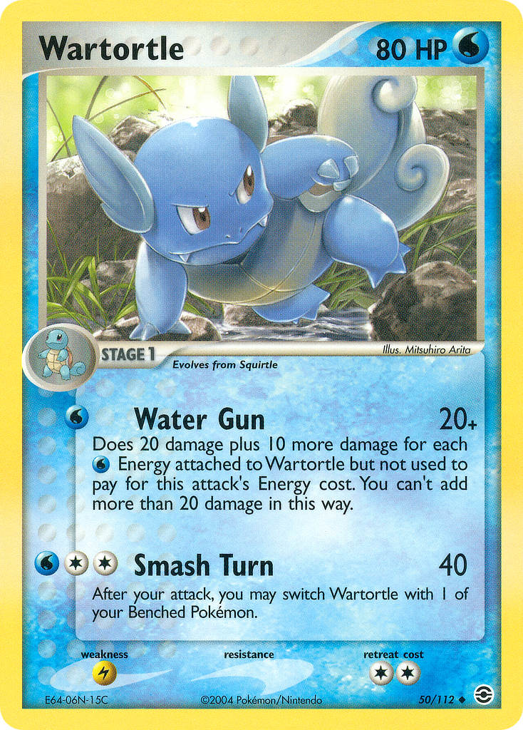 Wartortle - Fire Red Leaf Green Pokemon Trading Card