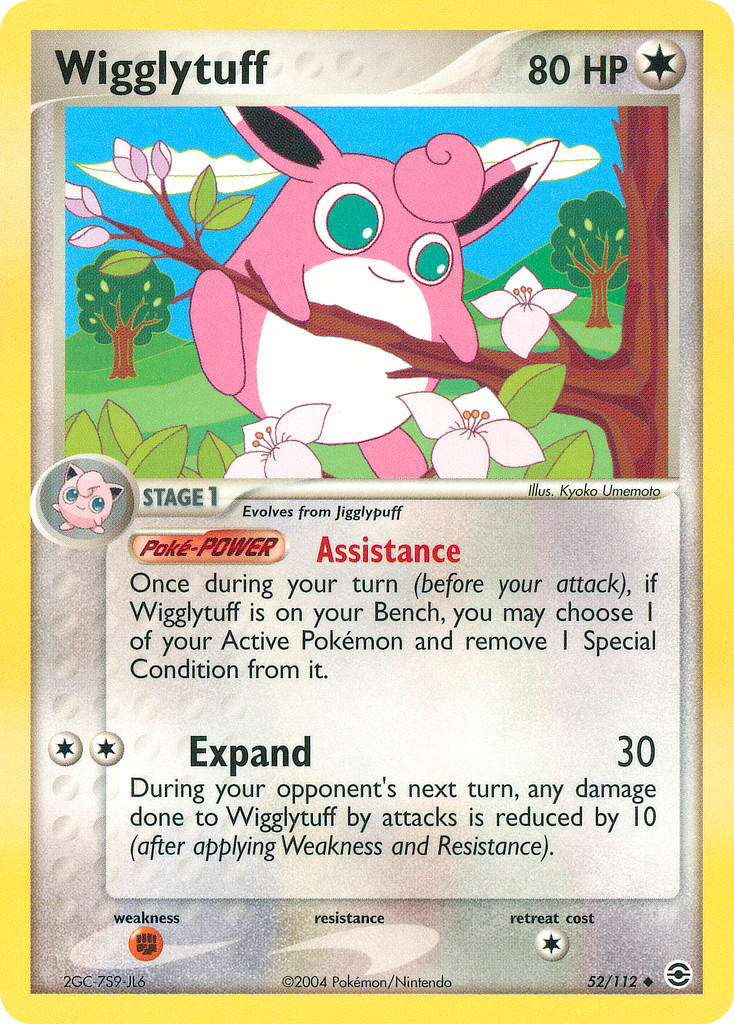 Wigglytuff - Fire Red Leaf Green Pokemon Trading Card