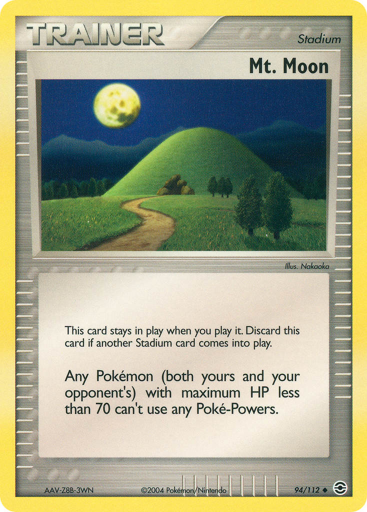 Mt. Moon Reverse Holo – 94/112 Fire Red Leaf Green Pokemon Trading Card