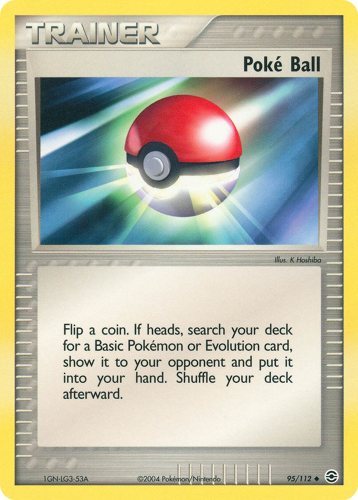 Poké Ball - Fire Red Leaf Green Pokemon Trading Card