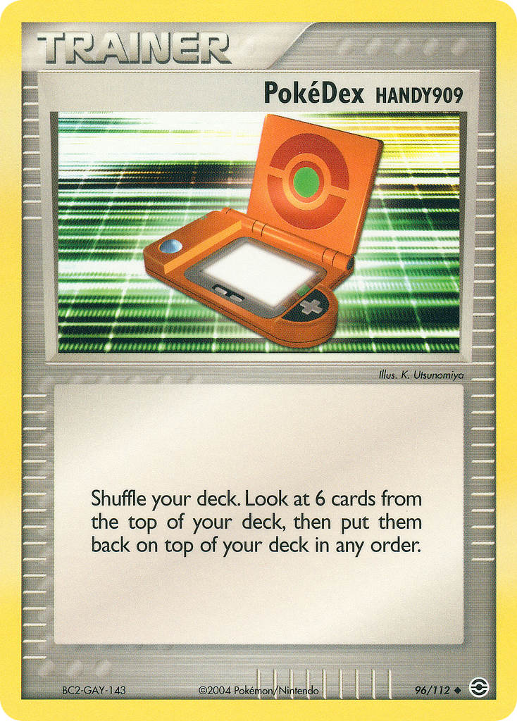 PokéDex HANDY909 - Fire Red Leaf Green Pokemon Trading Card