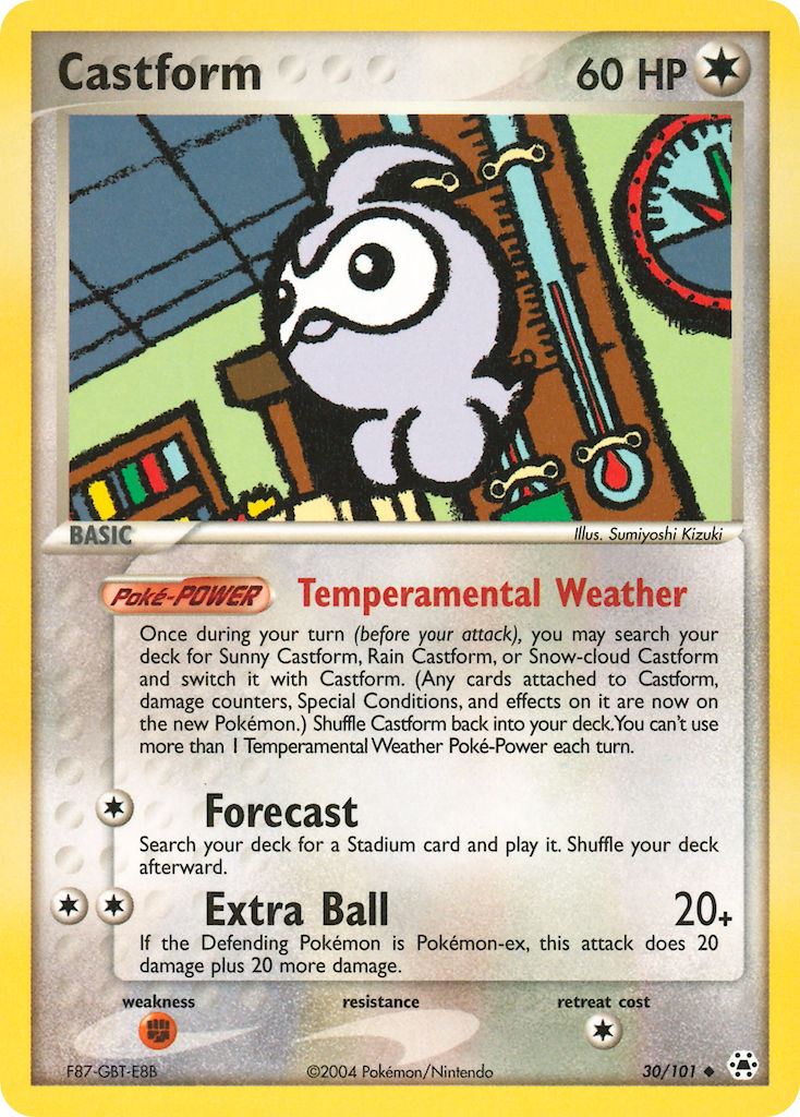 Castform - Hidden Legends Pokemon Trading Card