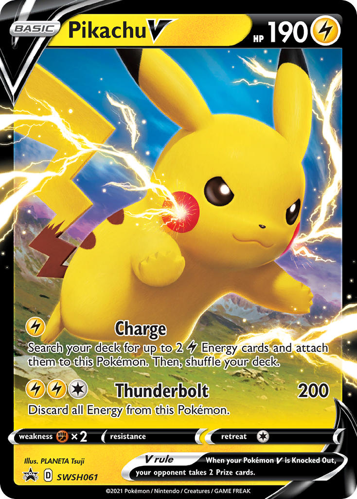 Pikachu V - Sword & Shield Promos Pokemon Trading Card