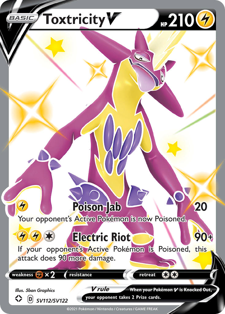 Toxtricity V - Shining Fates Pokemon Trading Card