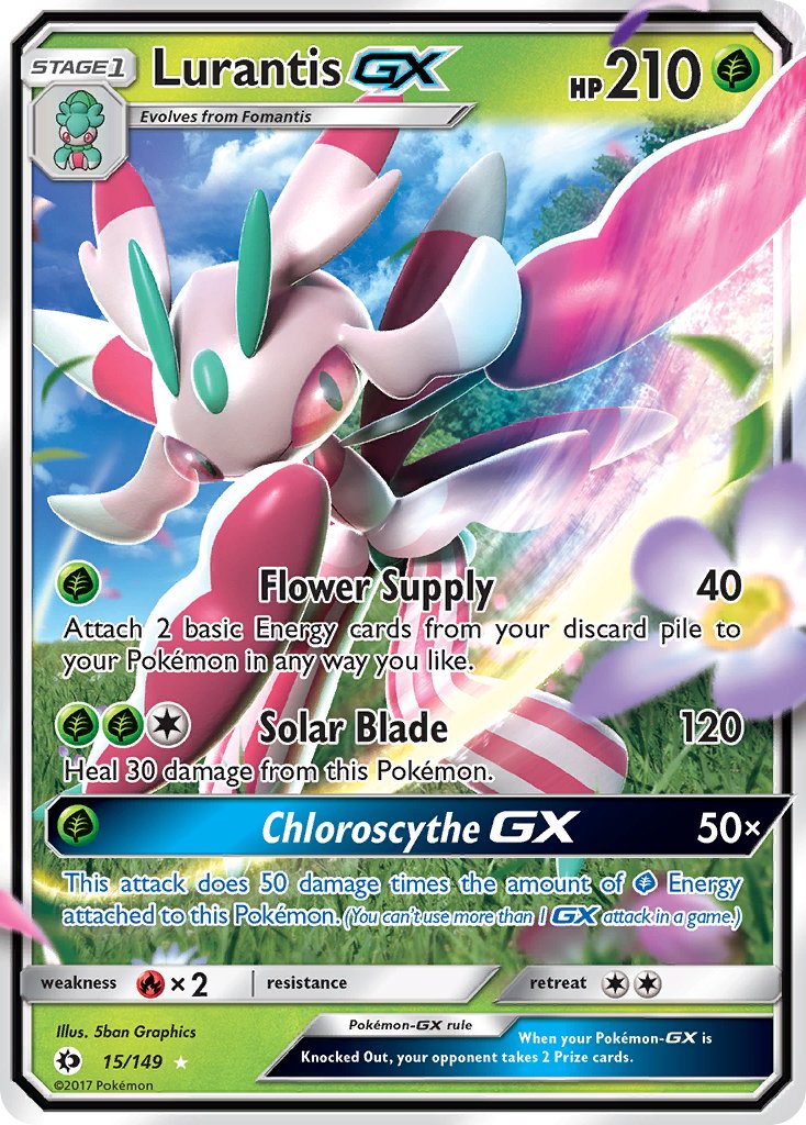 Lurantis GX - Sun & Moon Pokemon Trading Card