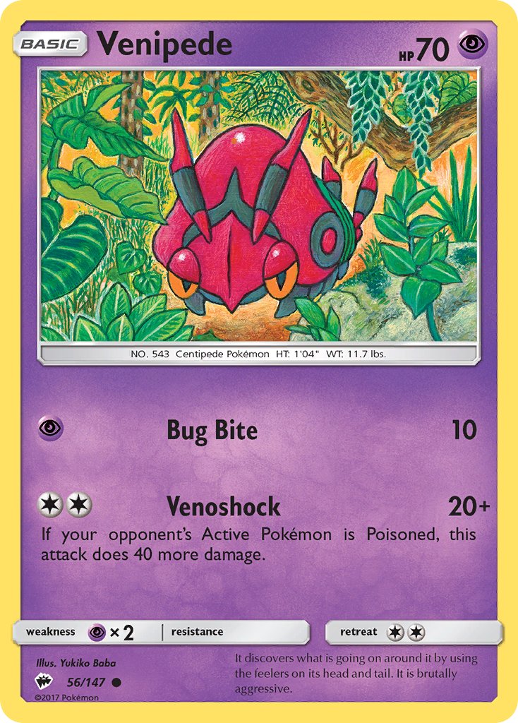 Venipede Reverse Holo