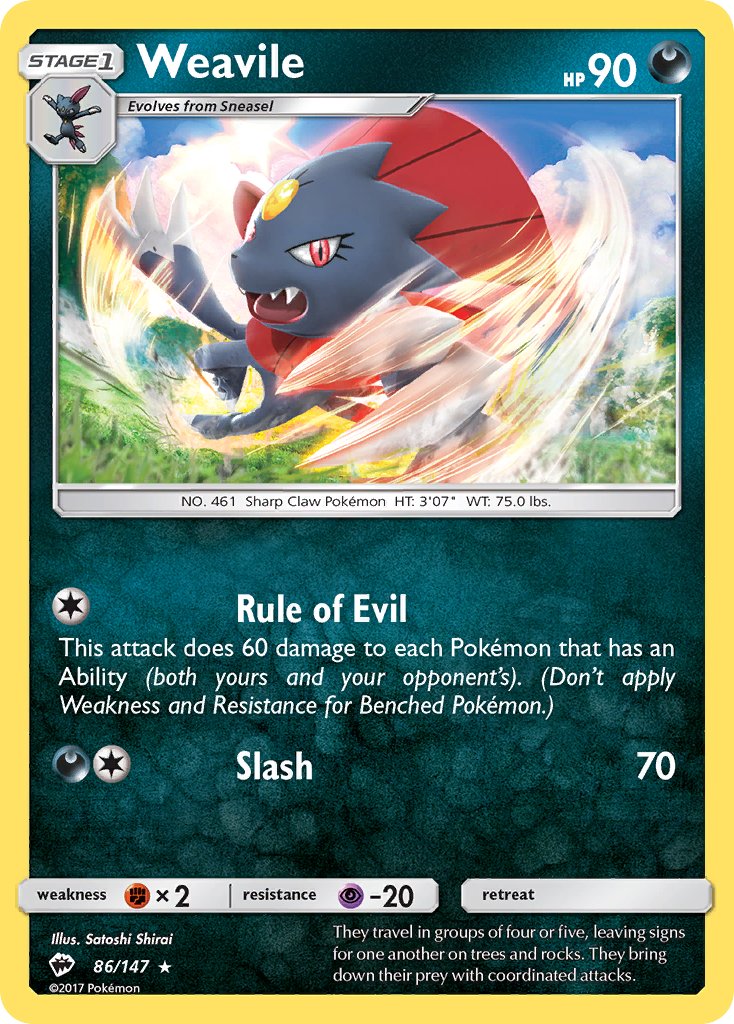 Weavile Reverse Holo