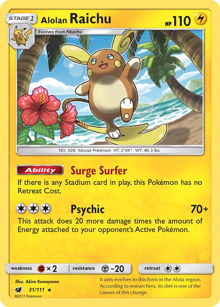 Alolan Raichu Reverse Holo